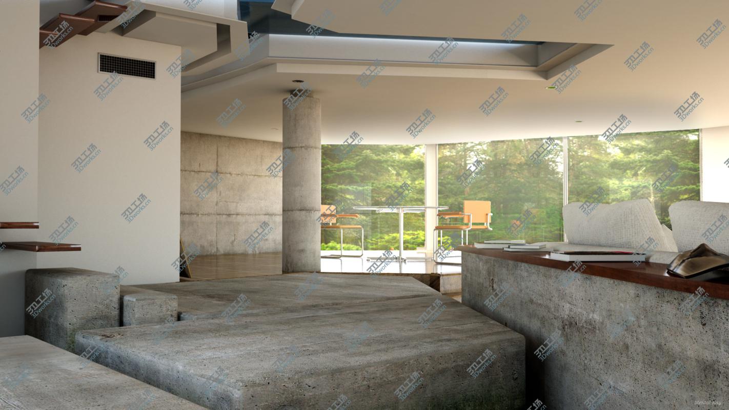 images/goods_img/2021040161/Modern Realistic Interior Living Room Maya and 3Dsmax - Concrete Luxury Villa/5.jpg